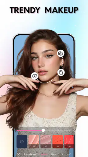 Lunavia:AI Beauty Cam & Editor screenshot