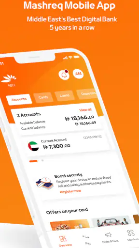 Mashreq UAE - Digital Banking screenshot