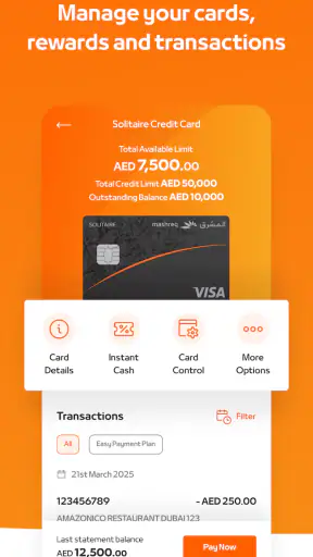 Mashreq UAE - Digital Banking screenshot