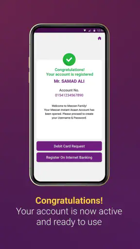 Meezan Digital Account Opening screenshot