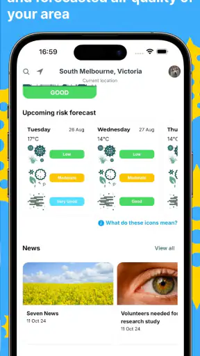 Melbourne Pollen Count screenshot