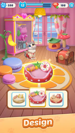 Meowment: Merge & Makeover screenshot