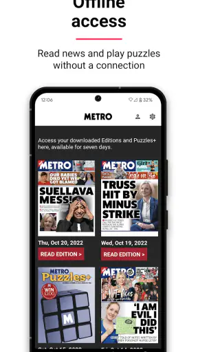 Metro | World and UK news app screenshot