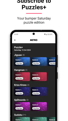 Metro | World and UK news app screenshot
