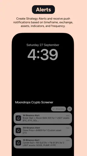 Moondrops AI Crypto Screener screenshot