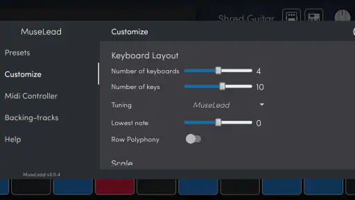 MuseLead Synthesizer screenshot