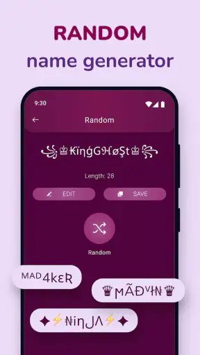 Nickname Maker: Name Generator screenshot