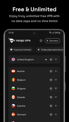 Ninja VPN - Fast & Secure VPN screenshot