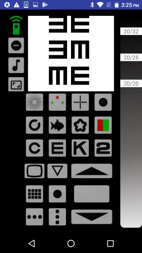 OptoCharts اختبار النظر الشامل screenshot