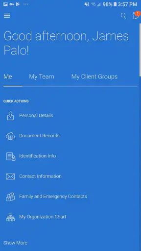 Oracle Fusion Applications screenshot