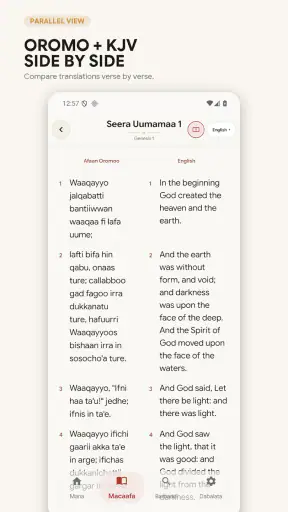 Oromo Bible screenshot