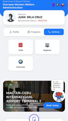 OWWA Mobile App screenshot