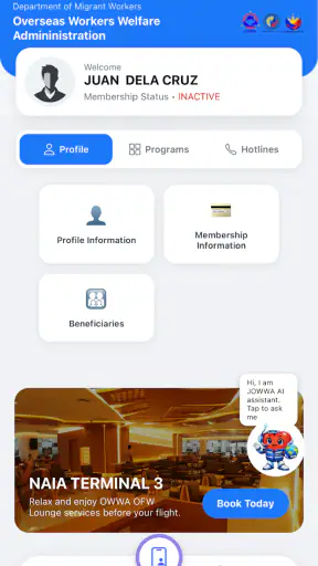 OWWA Mobile App screenshot
