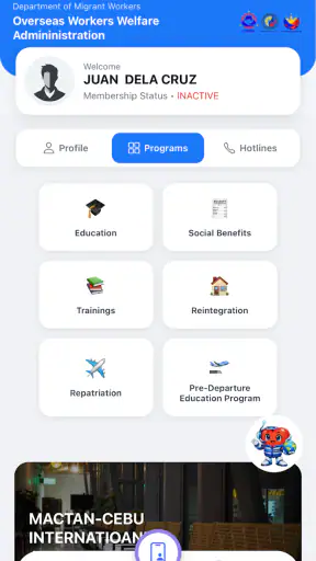 OWWA Mobile App screenshot