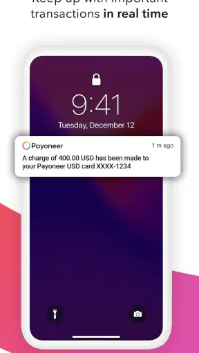 Payoneer screenshot