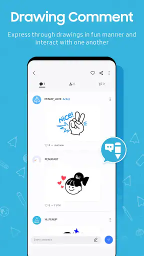 PENUP – Drawing-sharing SNS screenshot