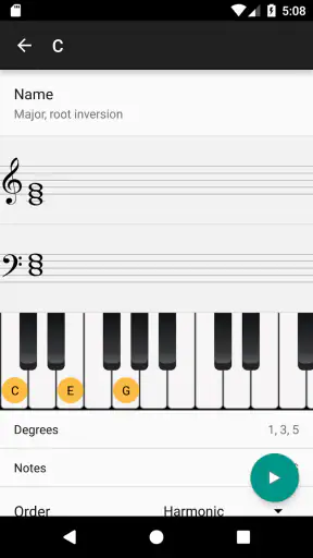 Piano Chords and Scales screenshot