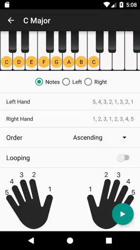 Piano Chords and Scales screenshot