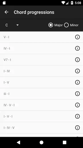Piano Chords and Scales screenshot