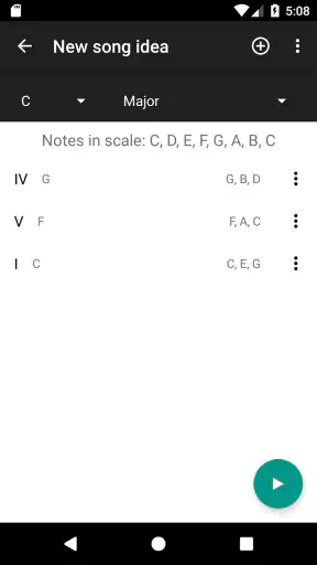 Piano Chords and Scales screenshot