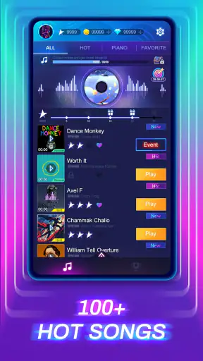 Piano Fire 2: تحدي الشريحة screenshot