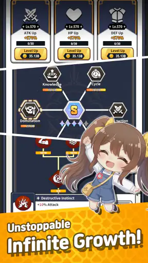 Pixel Girl Idle screenshot