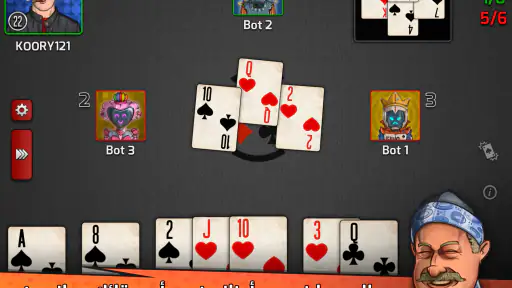 Pocket Tarneeb عادي سوري مصري screenshot