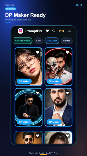 PromptPix -AI Prompt Generator screenshot