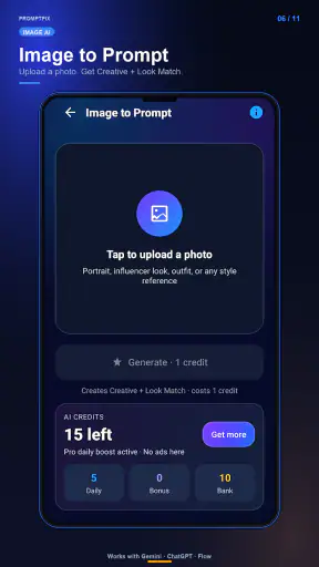 PromptPix -AI Prompt Generator screenshot