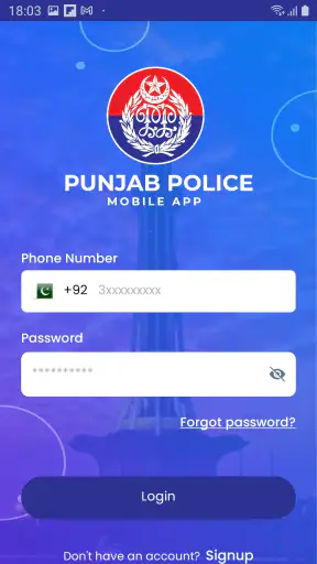 Punjab Police Pakistan screenshot