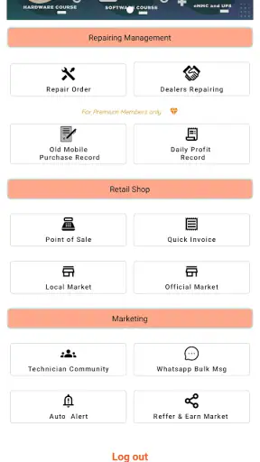 Repairing Shop Manager screenshot