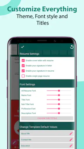 Resume Builder - CV Maker App screenshot