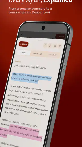 Revealed: a Quran Study App screenshot