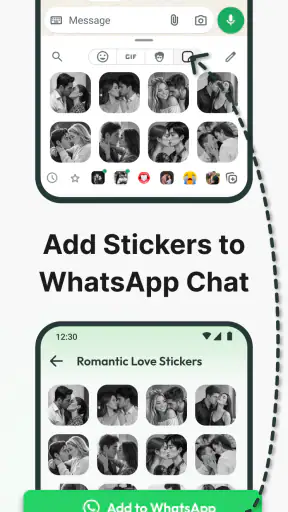 Romantic Love Emoji WAStickers screenshot
