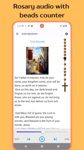 Rosary Prayer Audio With Beads screenshot
