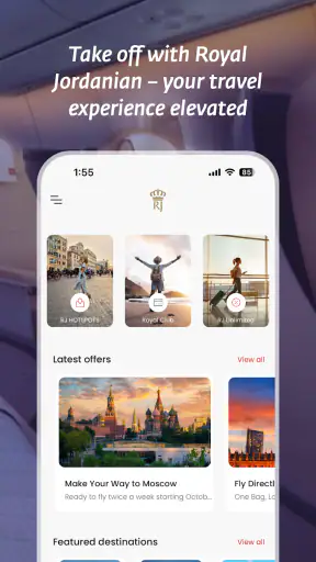Royal Jordanian Airlines screenshot