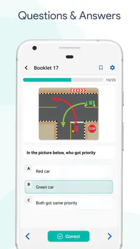 RTA Driving Test - UAE Theory screenshot