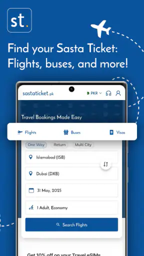 Sastaticket.pk | أفضل الرحلات screenshot