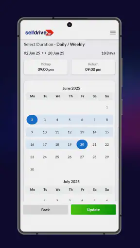 SelfDrive Mobility Car Rentals screenshot