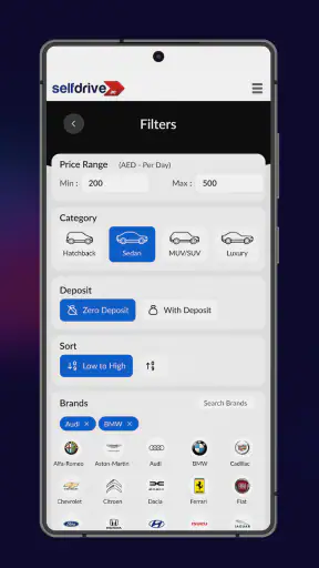 SelfDrive Mobility Car Rentals screenshot
