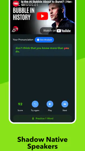 Shadowing English by Tubeshad screenshot