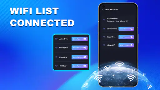 Show WiFi Password & WiFi List screenshot