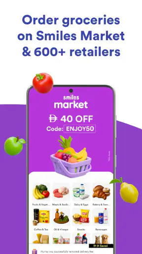 Smiles طعام بقالة أسلوب الحياة screenshot