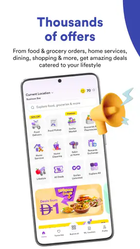 Smiles طعام بقالة أسلوب الحياة screenshot
