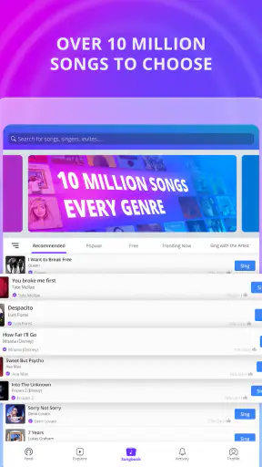 Smule: كاريوكي، غناء وتسجيل screenshot