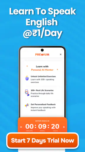 SpeakX - English Speaking App screenshot