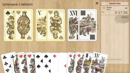 Spletni Tarok - valat.si screenshot