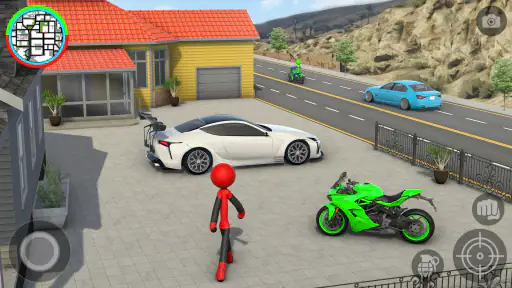 Stickman حبل بطل لعبة العنكبوت screenshot