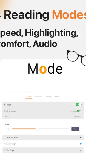 Text to Speech ePub PDF: Stage screenshot