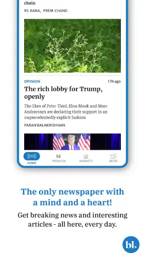 The Hindu Businessline News screenshot